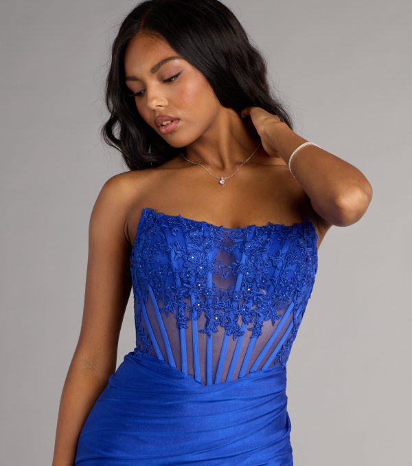 Emilia Corset Lace-Up Mini Dress - Image 7