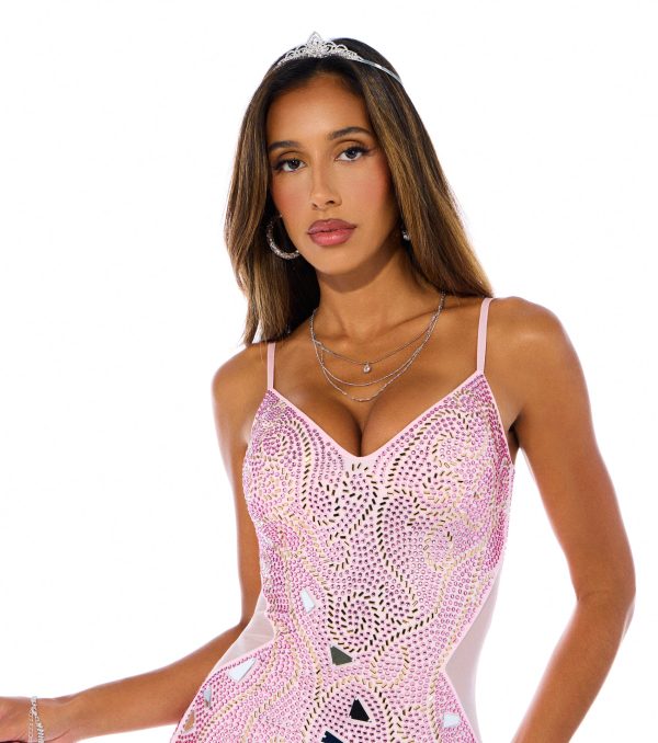 Fairy Glow Rhinestone Mini Dress - Image 8