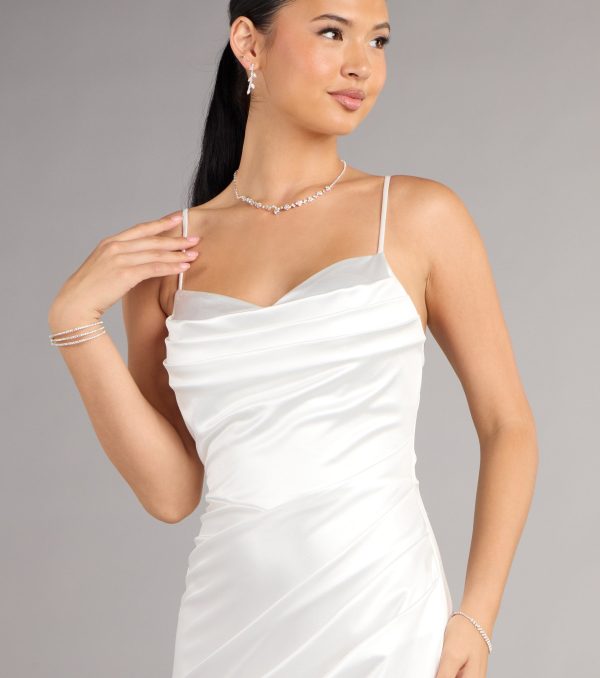 Maggie Satin Bodycon Formal Dress - Image 11