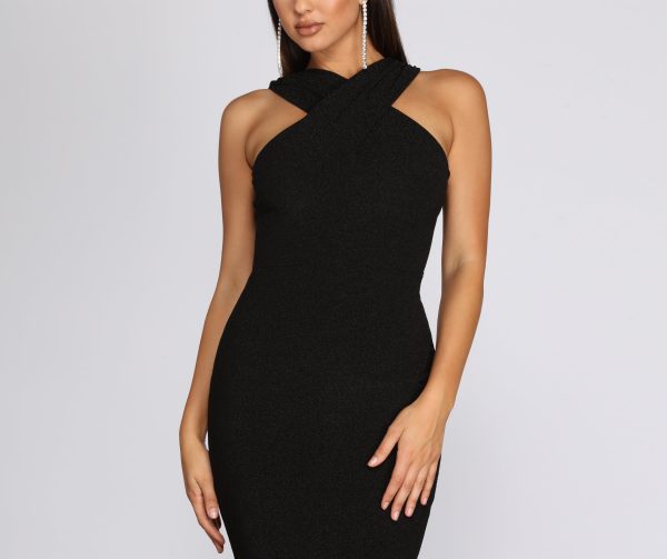 Ingrid Lurex X Front Dress - Image 4