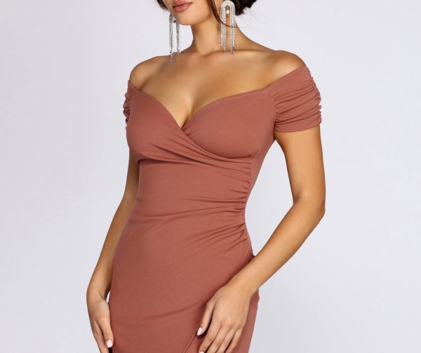 Addison Formal Wrap Midi Dress - Image 8