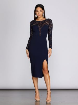 Lissi Formal Lace And Sequin Dress