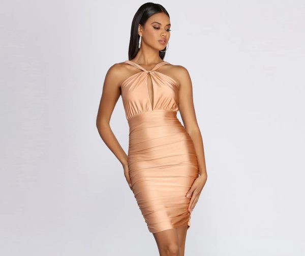 Katelyn Ruched Midi Dress - Image 5