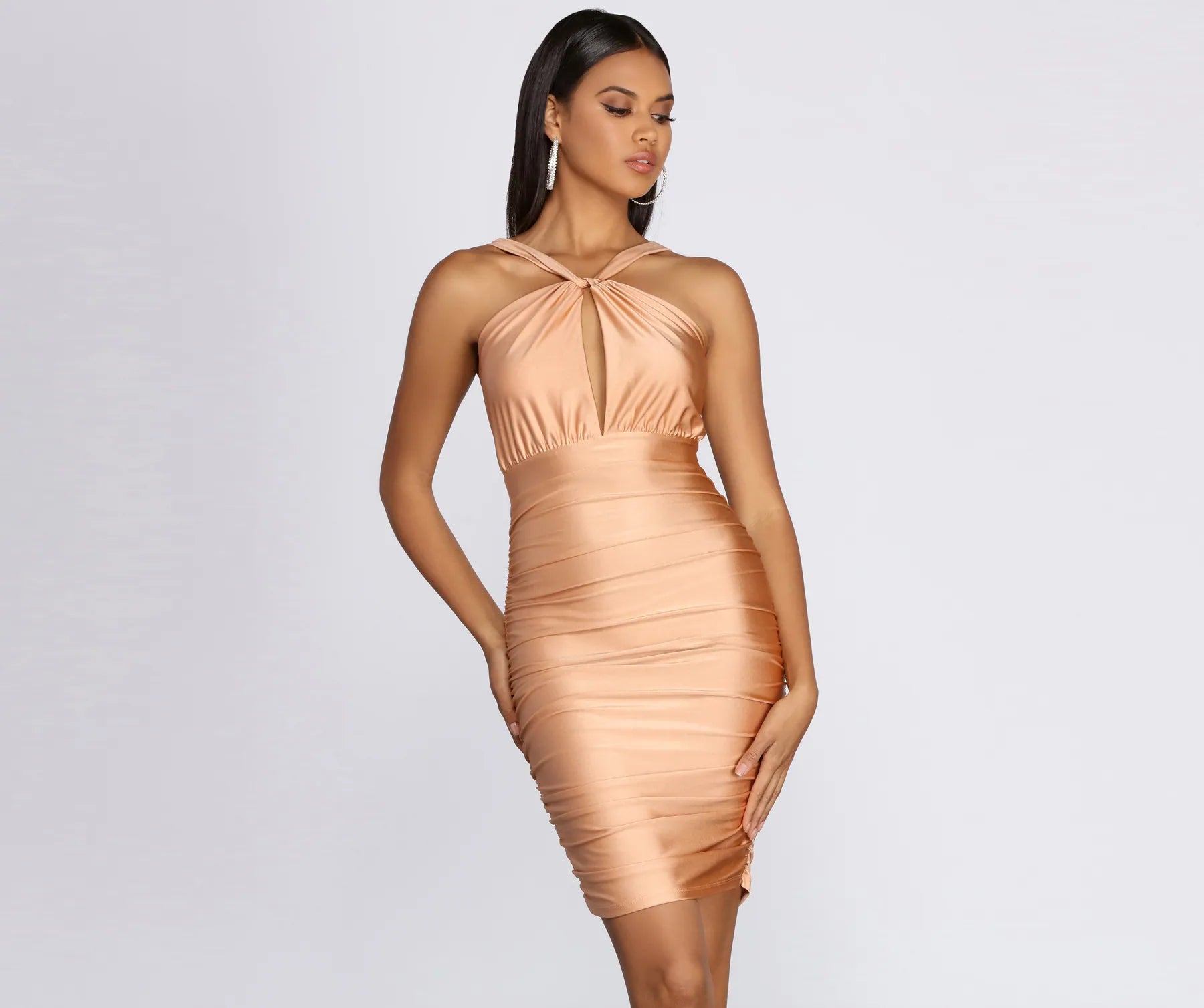 Katelyn Ruched Midi Dress - Image 5