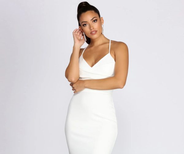 Ellie Asymmetrical Flounce Midi Dress - Image 3