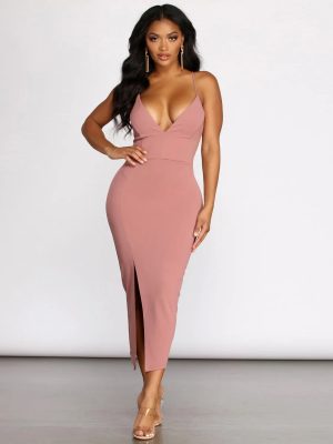 Kateri Crepe Midi Dress