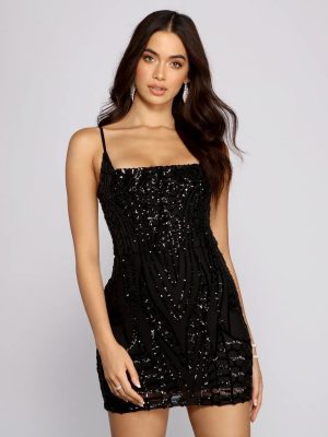 Lissie Formal Sequin Mini Dress