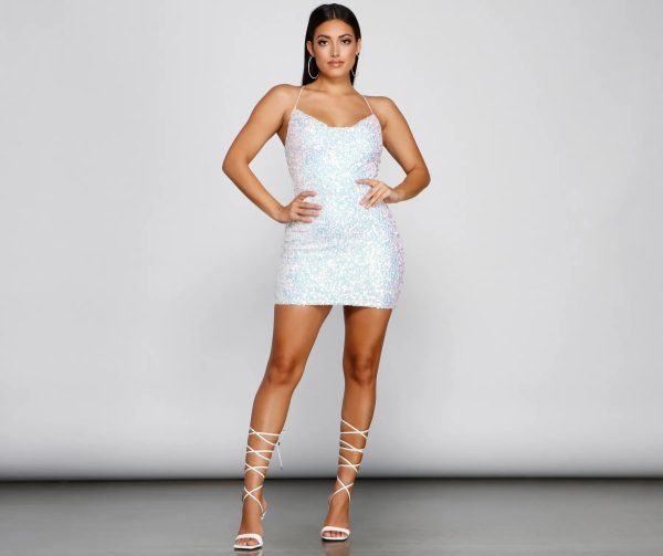 Bellarose Formal Sequin Mini Dress - Image 3