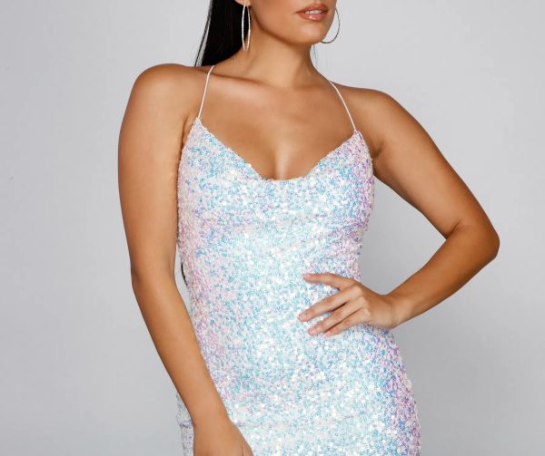 Bellarose Formal Sequin Mini Dress - Image 4