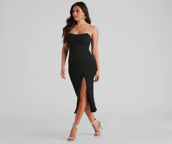 Zadie Formal High-Slit Midi Dress - Image 7