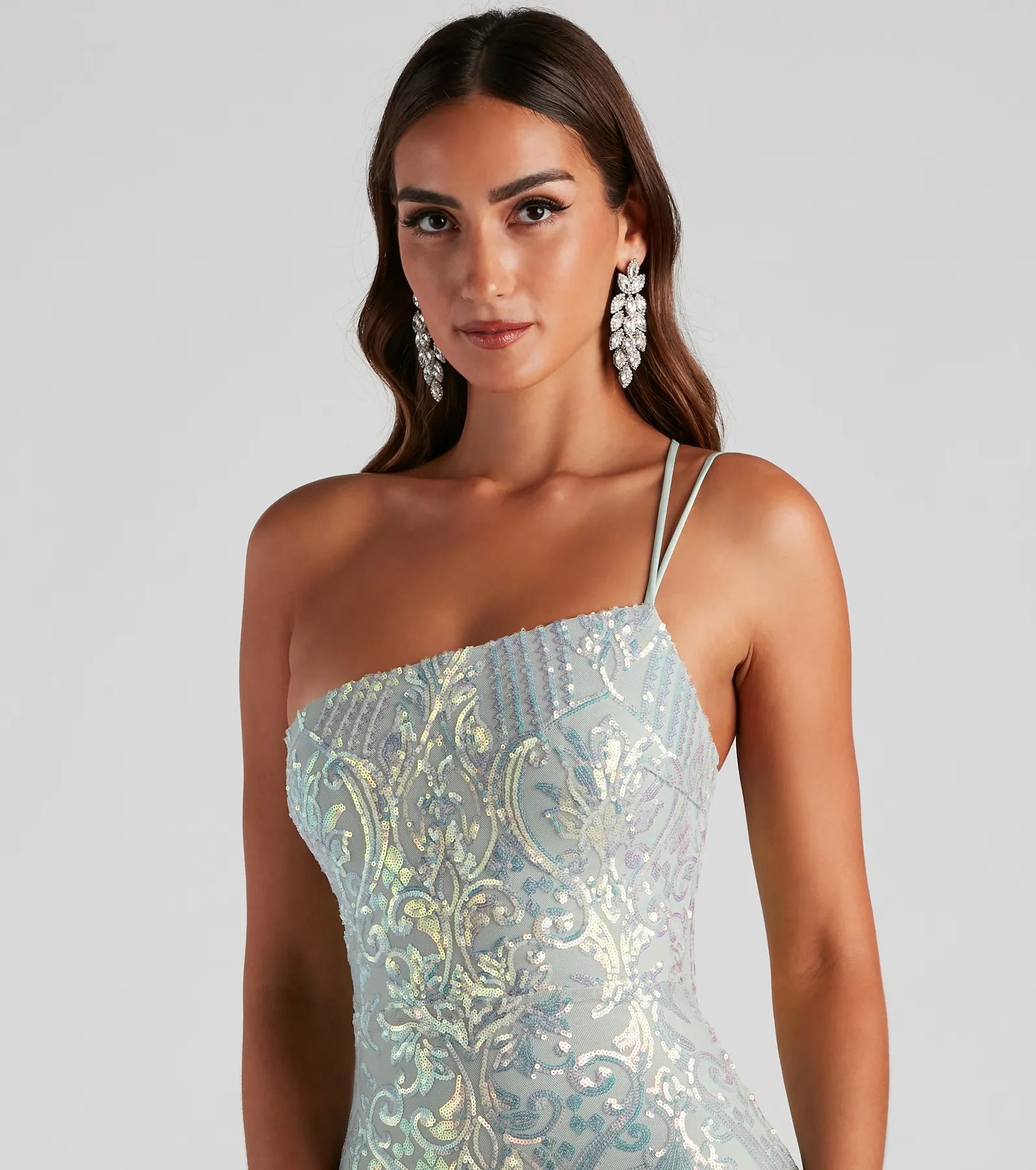 Karla Sequin Iridescent Bodycon Party Dress - Image 8
