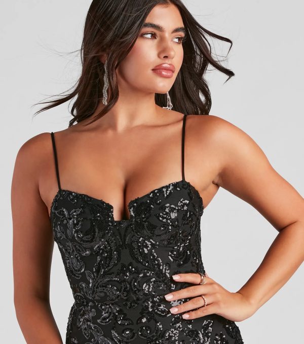 Jazmine Sequin Bustier Party Dress - Image 8