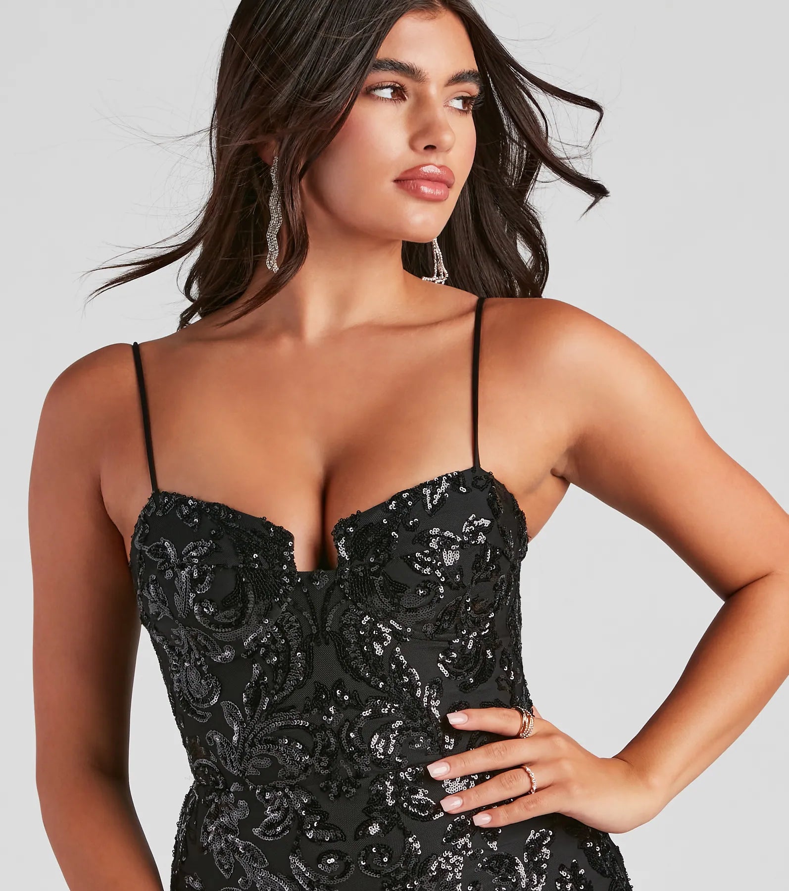 Jazmine Sequin Bustier Party Dress - Image 8