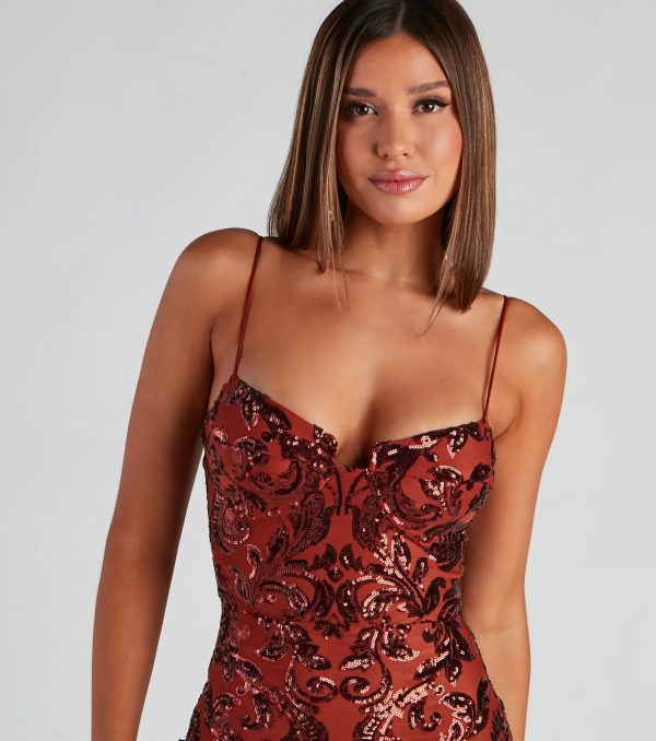 Jazmine Sequin Bustier Party Dress - Image 4