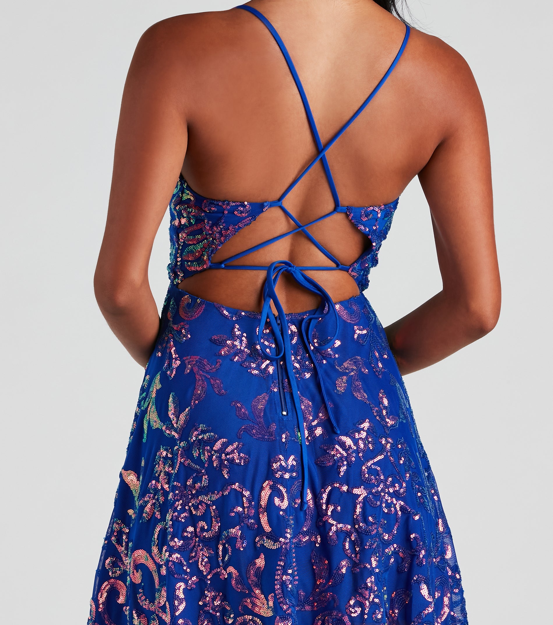 Leia Sleeveless Sequin Party Dress - Image 4