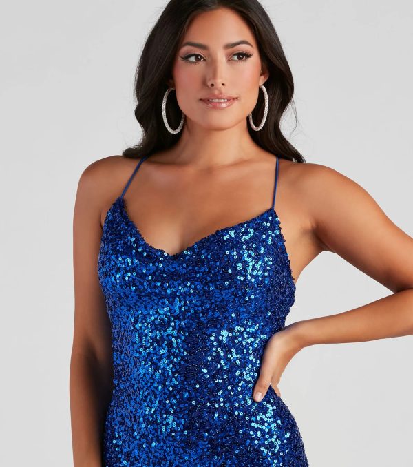 Raelyn Sequin Mini Party Dress - Image 4