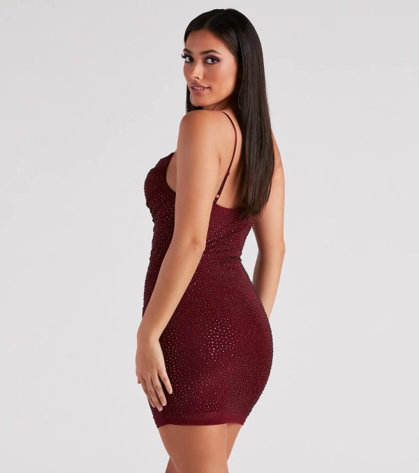 Kadence Formal Heatstone Cowl Neck Bodycon - Image 10