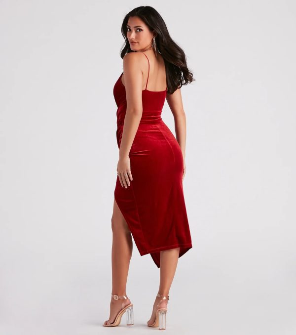 Tilda Formal Velvet Midi Dress - Image 2