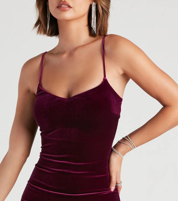 Rhonda Formal Velvet Midi Dress - Image 4