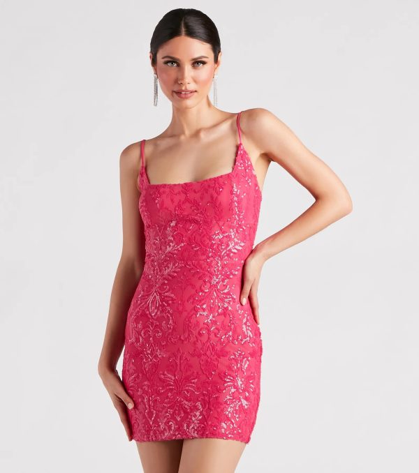 Leila Sequin Bodycon Mini Dress - Image 14