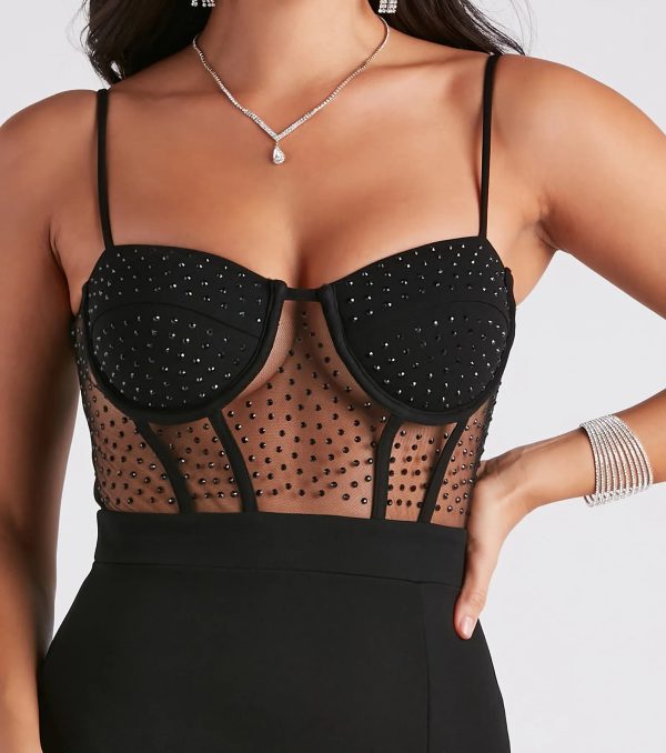 Destiny Formal Bustier Midi Dress - Image 8