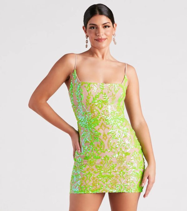 Leila Sequin Bodycon Mini Dress - Image 18