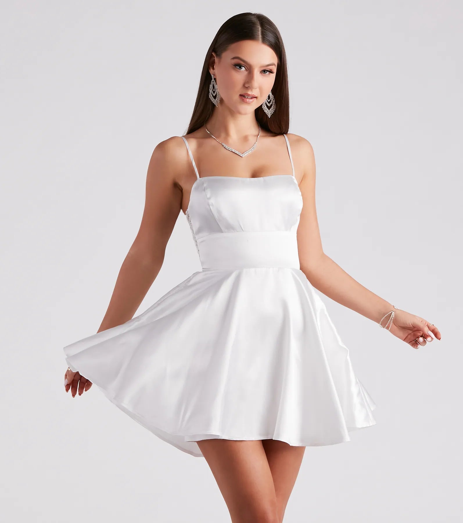 Danielle Lace A-Line Party Dress - Image 5