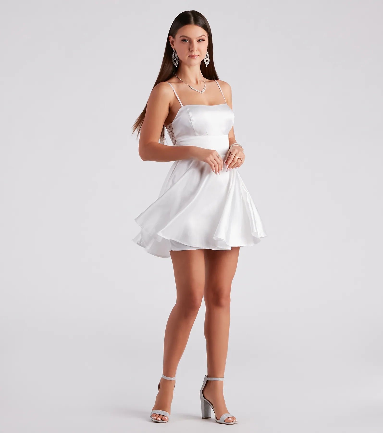Danielle Lace A-Line Party Dress - Image 7