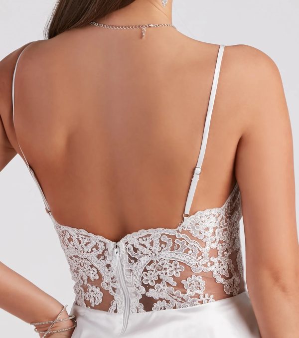 Danielle Lace A-Line Party Dress - Image 8