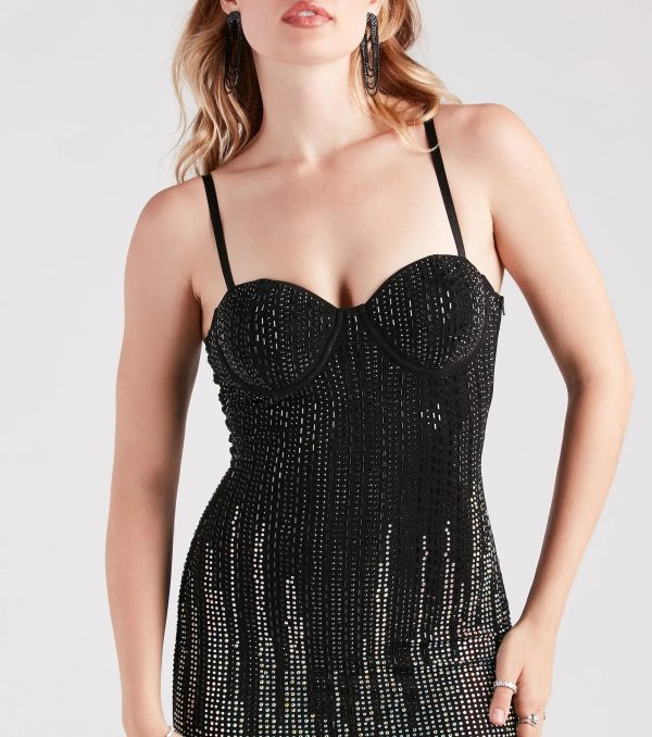 Kayleigh Sequin Sweetheart Party Dress - Image 4
