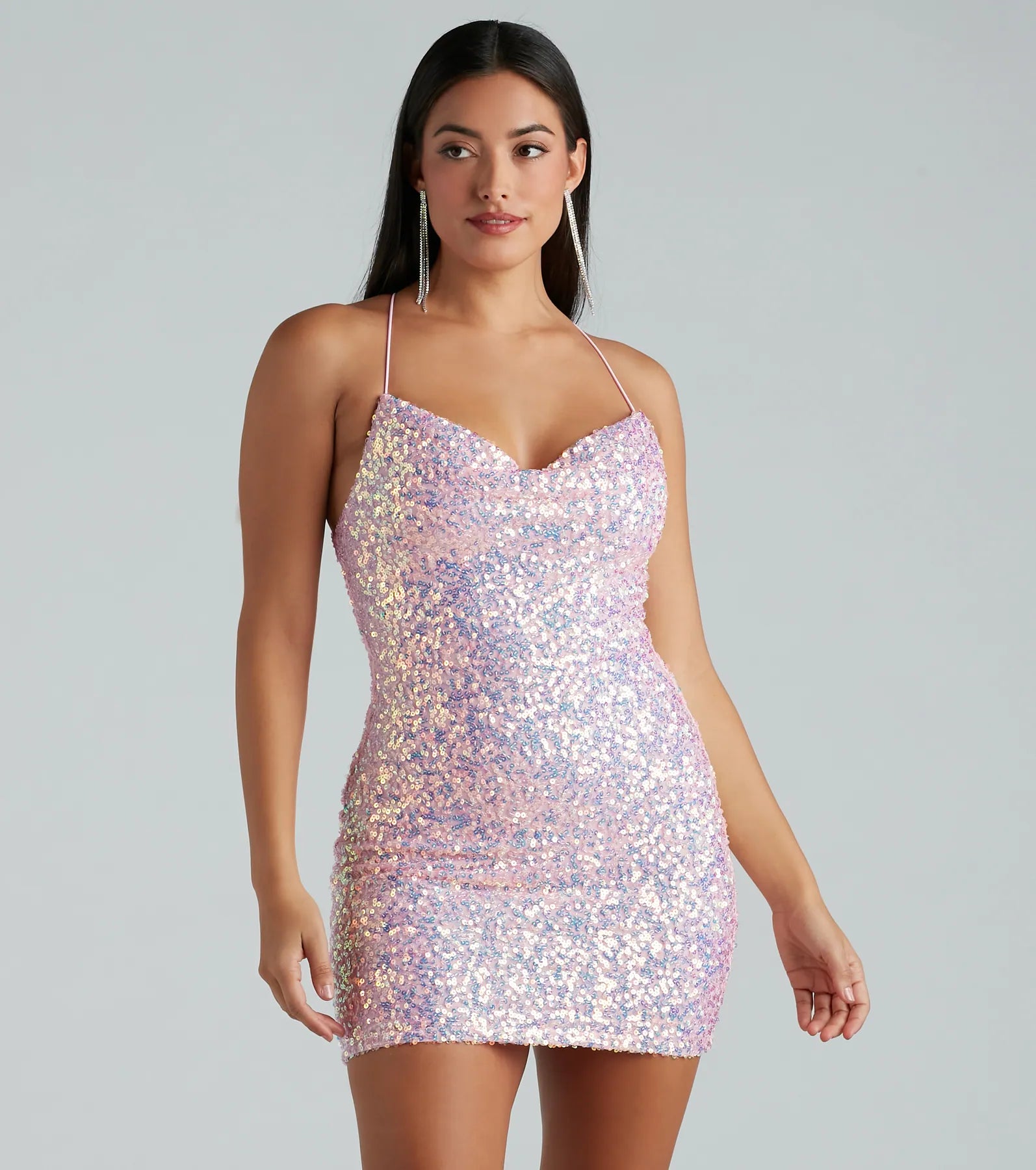 Raelyn Sequin Mini Party Dress - Image 5
