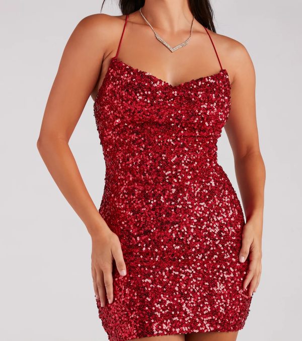 Raelyn Sequin Mini Party Dress - Image 16
