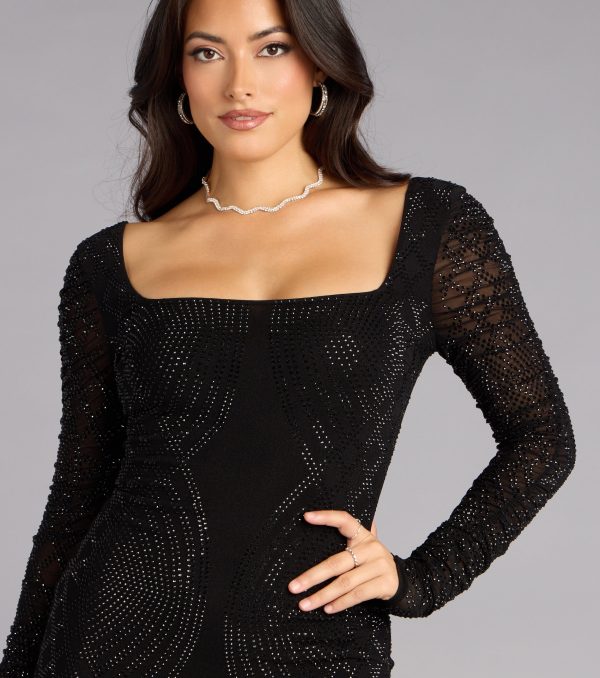 Yesenia Formal Rhinestone Mini Dress - Image 4