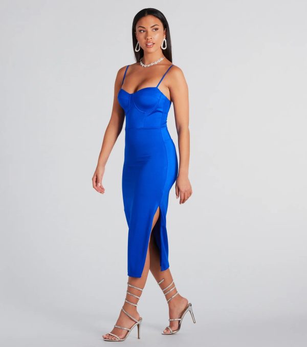 Alianna Formal Bustier Midi Dress - Image 3