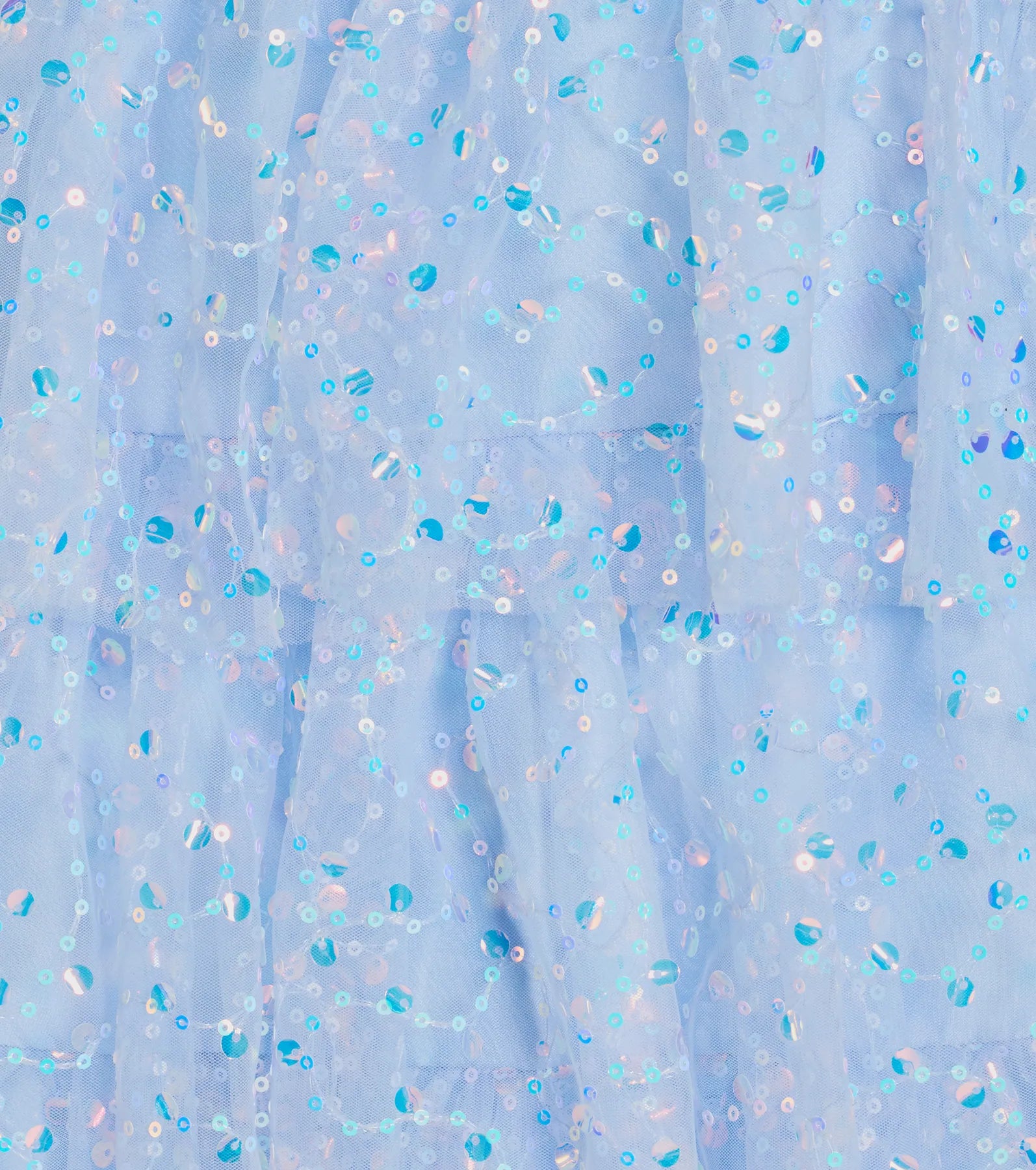 May Sequin Tulle Tiered Skater Dress - Image 4