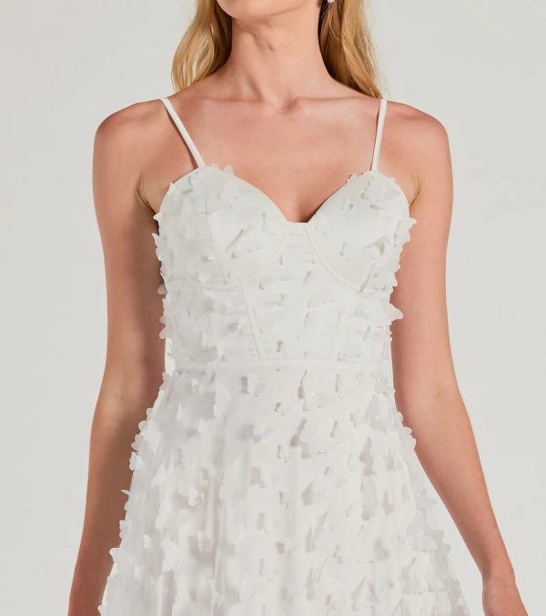 Molly Formal Butterfly Applique A-Line Dress - Image 5