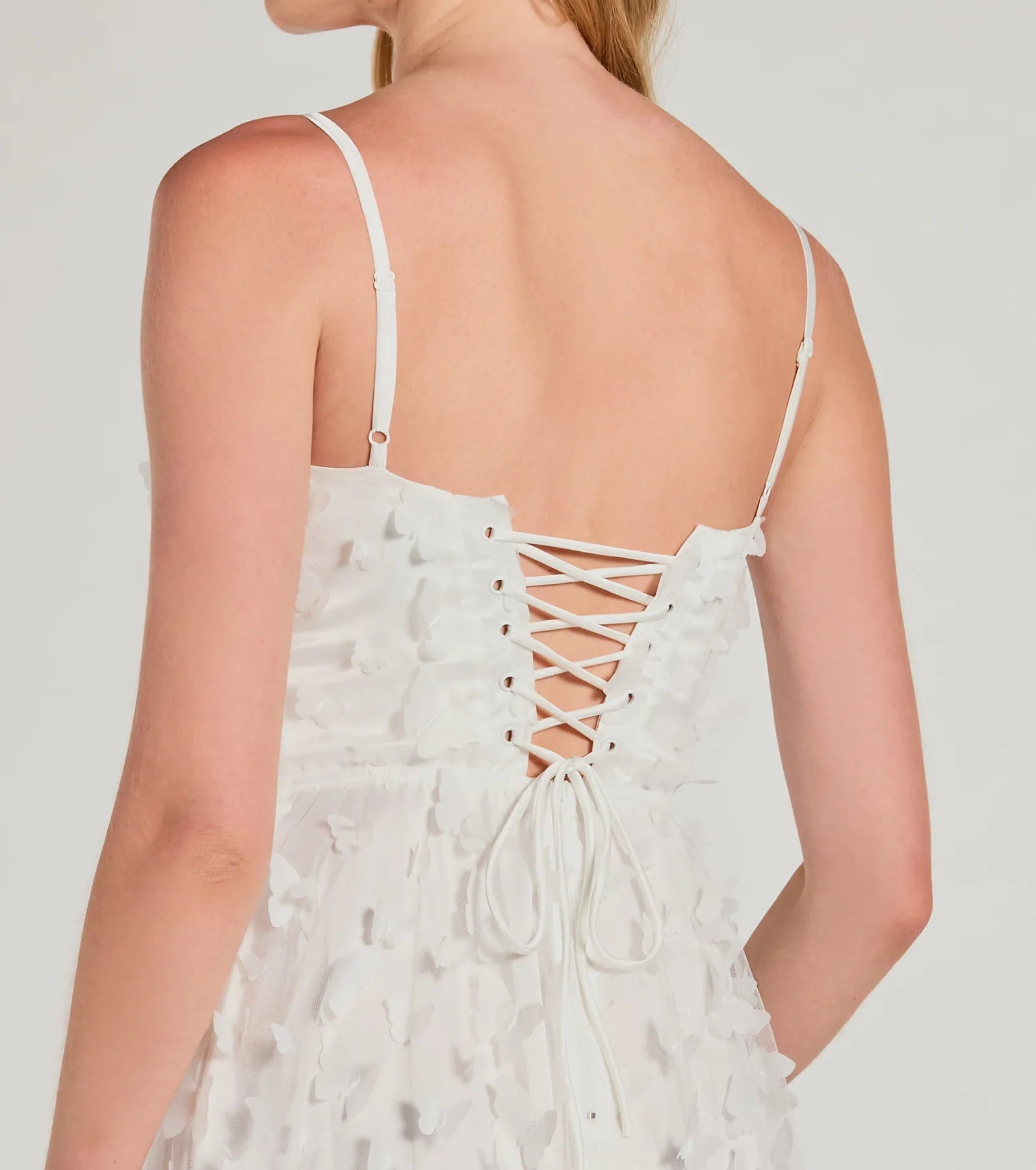 Molly Formal Butterfly Applique A-Line Dress - Image 6