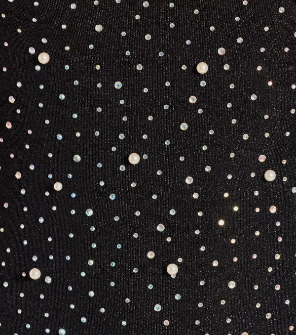 Trixie Strapless Faux Pearl Rhinestone Mini Dress - Image 3