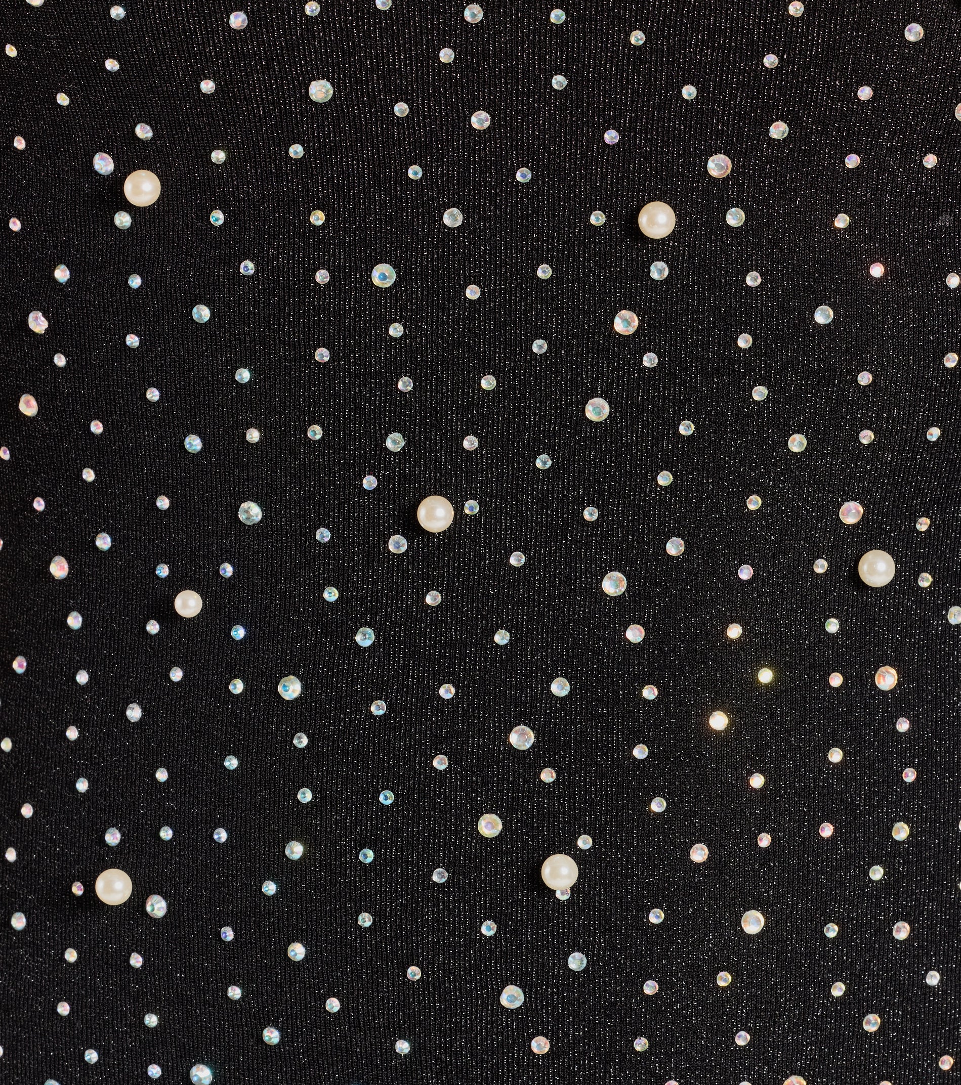 Trixie Strapless Faux Pearl Rhinestone Mini Dress - Image 3