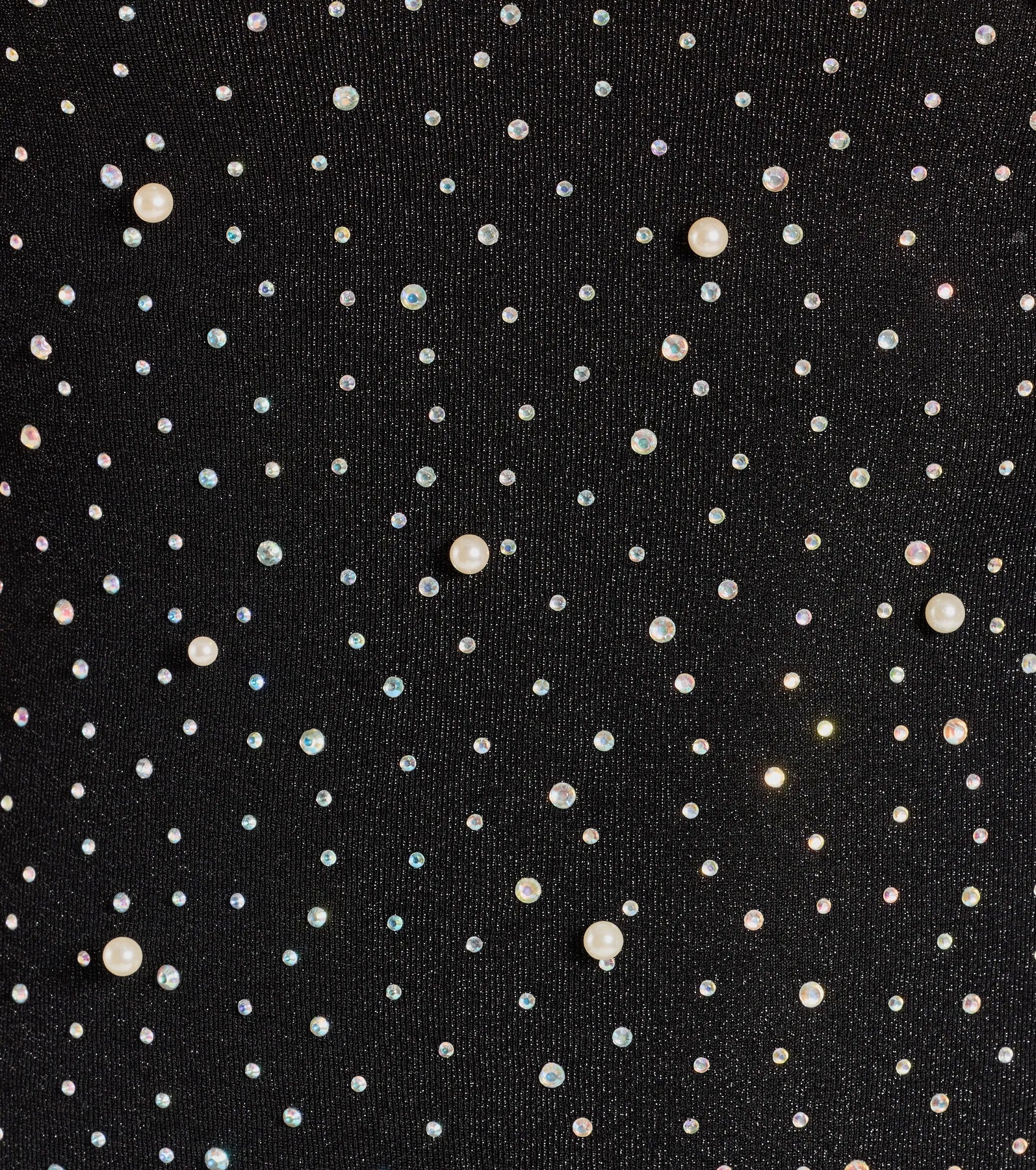 Trixie Strapless Faux Pearl Rhinestone Mini Dress - Image 4