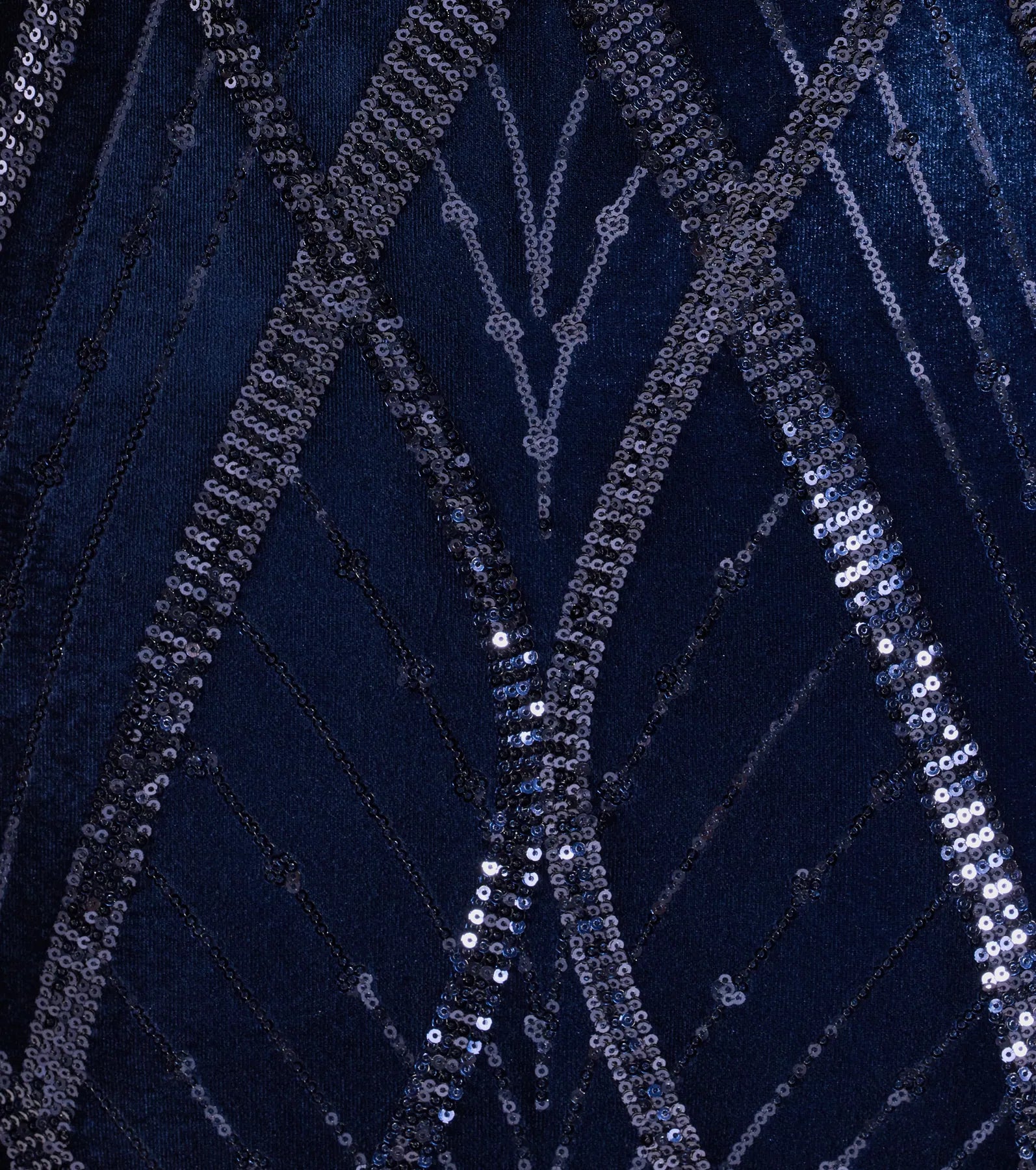 Heather Lace-Up Sequin Velvet Mini Dress - Image 4