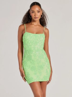 Tegan Cutout Bodycon Sequin Mini Dress