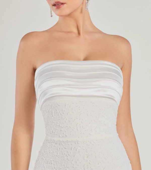 Fatima Strapless Beaded Bodycon Mini Dress - Image 4