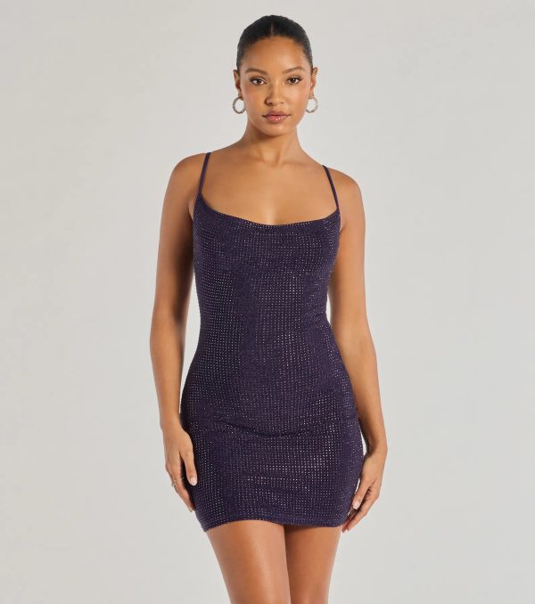 Paige Rhinestone Formal Bodycon Mini Dress - Image 17