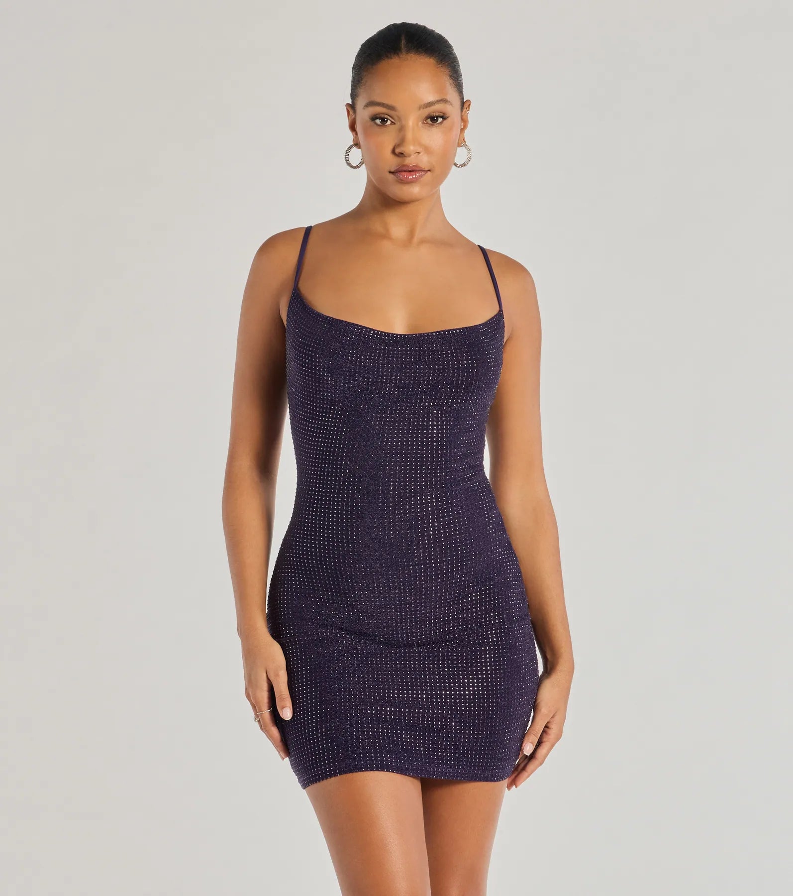 Paige Rhinestone Formal Bodycon Mini Dress - Image 17