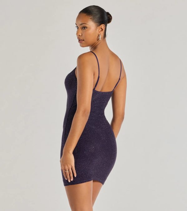 Paige Rhinestone Formal Bodycon Mini Dress - Image 18