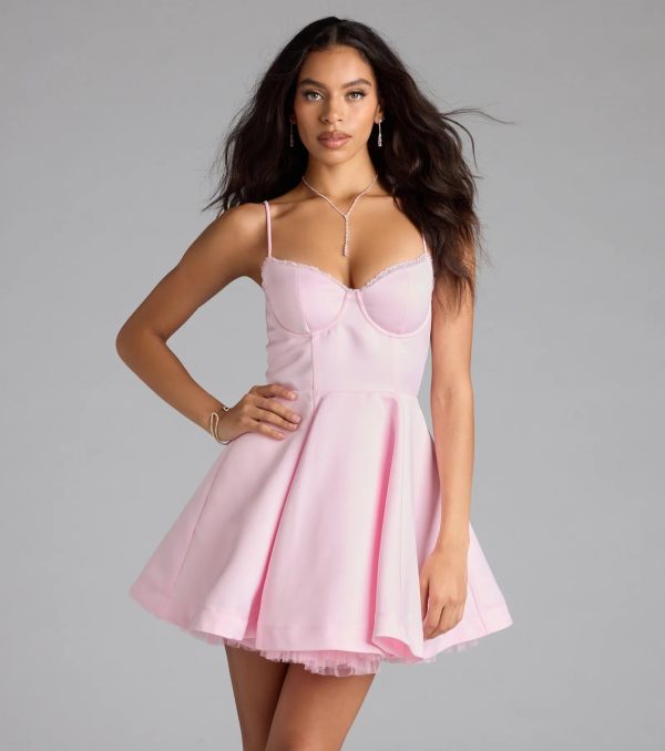 Kristiana Sweetheart A-Line Short Dress - Image 5