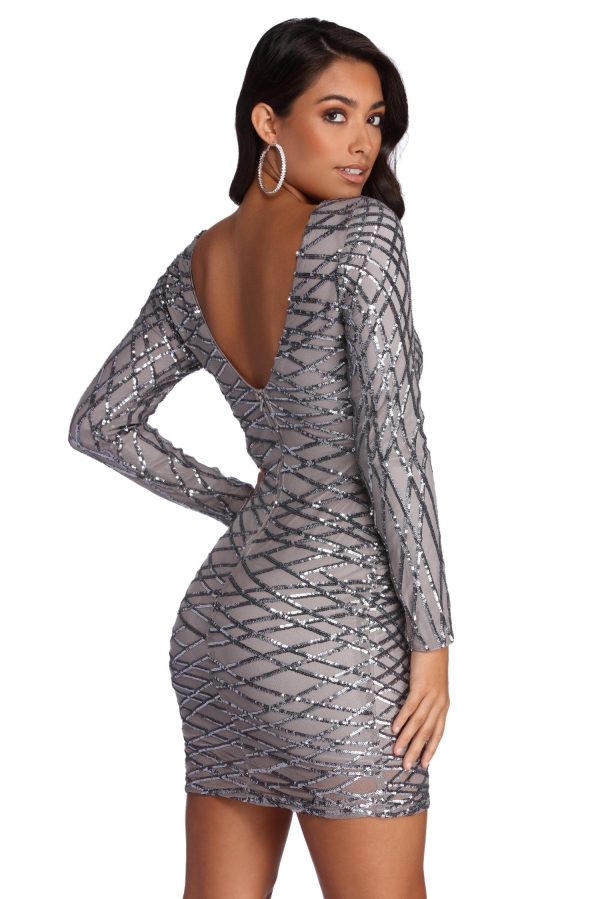 Elysse Steal The Show Sequin Dress - Image 9