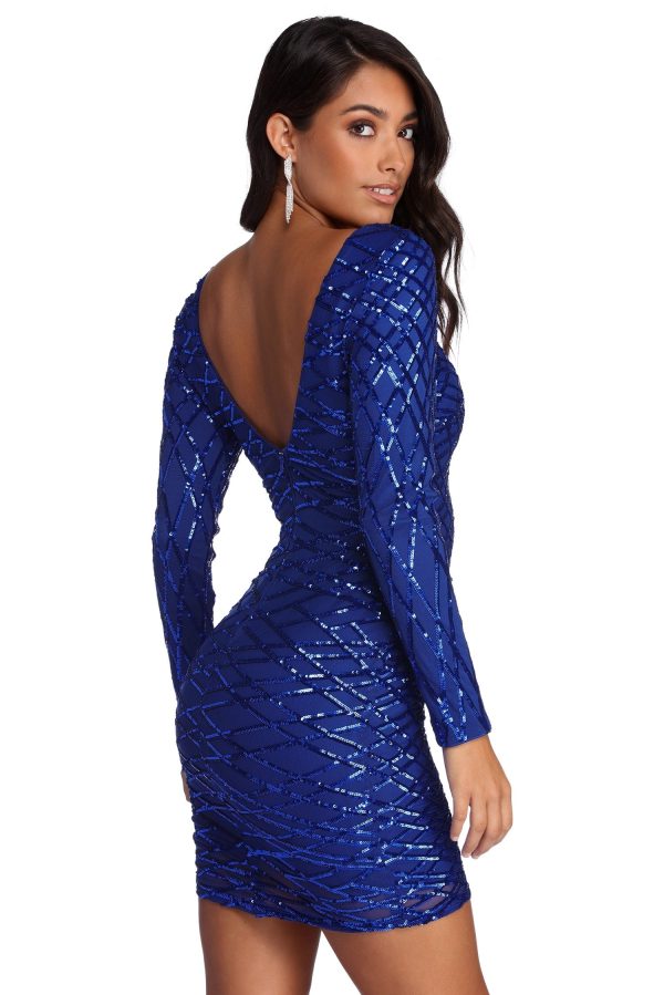 Elysse Steal The Show Sequin Dress - Image 5