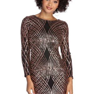 Elysse Steal The Show Sequin Dress